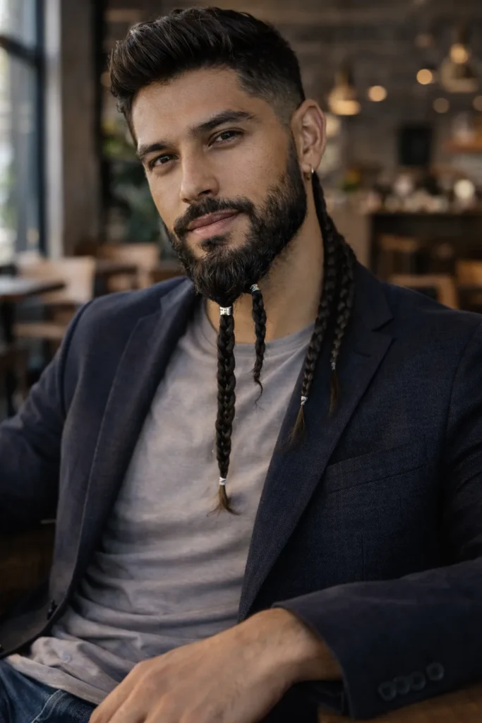 High Start Beard Braid