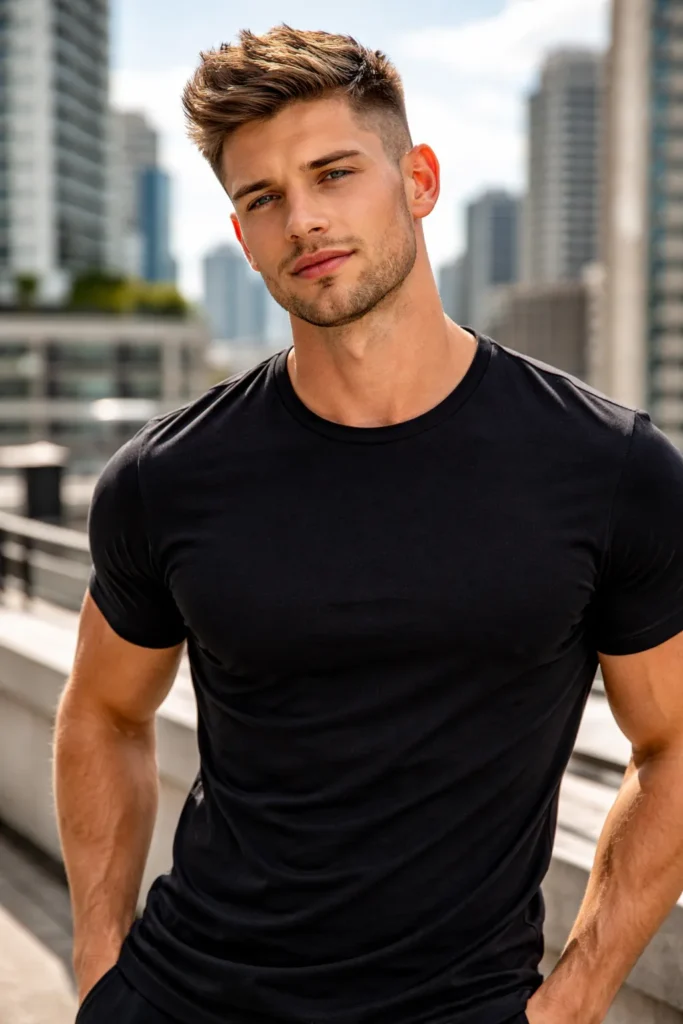 High Taper Fade with Textured Top