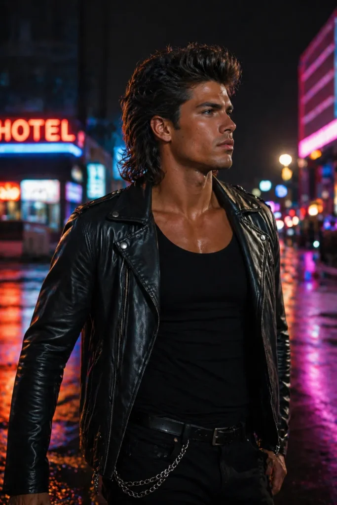 High-Volume Rock-Inspired Mullet