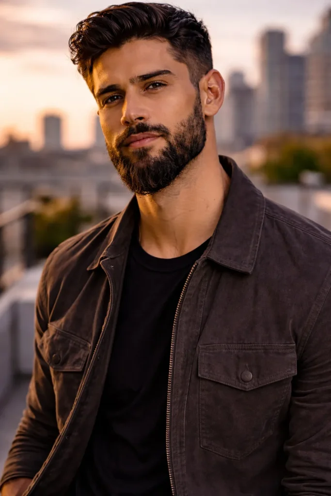 Hybrid Length Beard (Short Sides, Long Center)