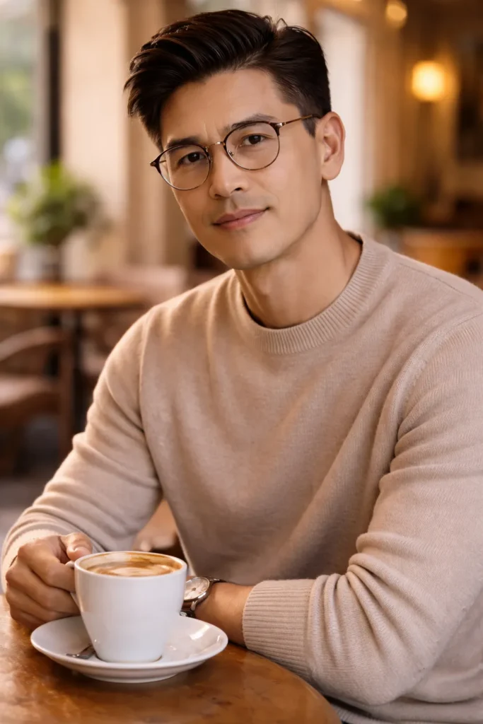 Ivy League Haircut for Glasses Wearers