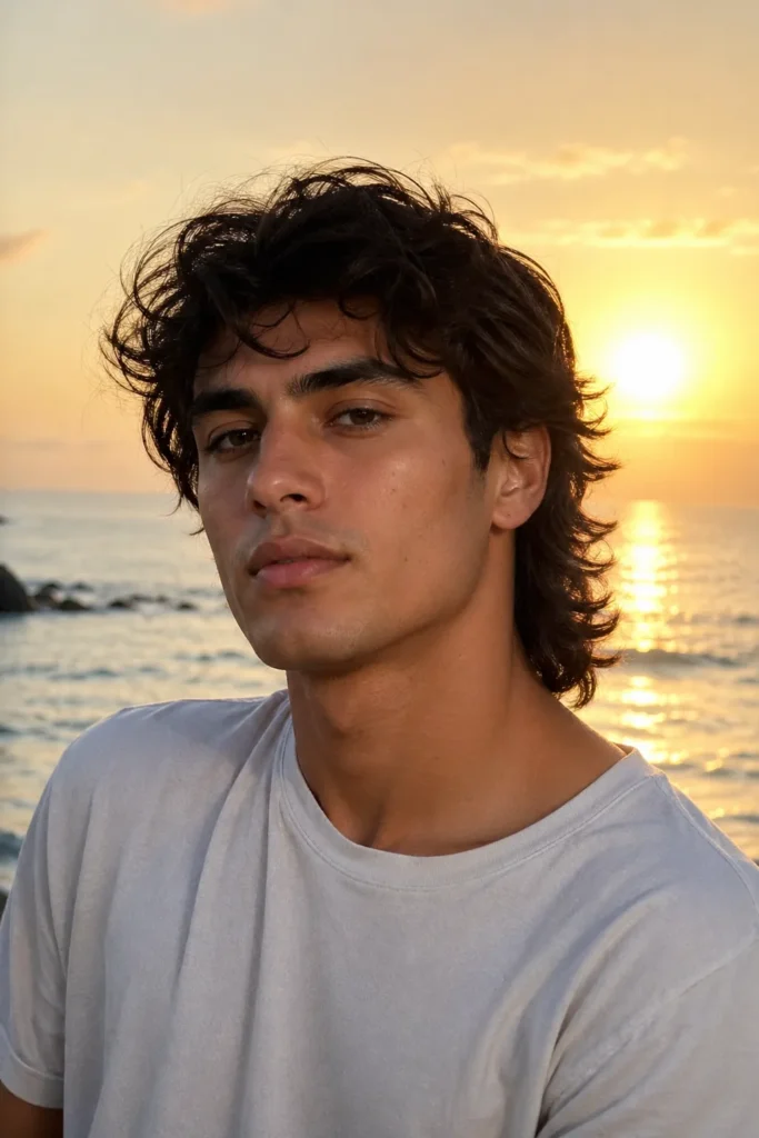 Laid-Back Natural Wave Mullet