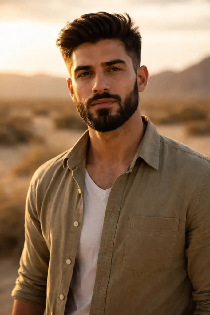 Layered Beard with Gradual Length