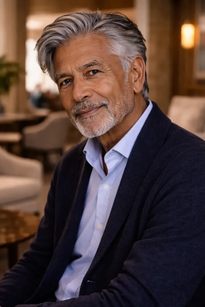 Layered Medium-Length Gentleman Cut