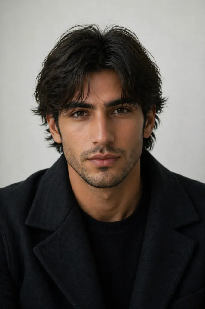 Layered Medium-Length with Curtain Fringe