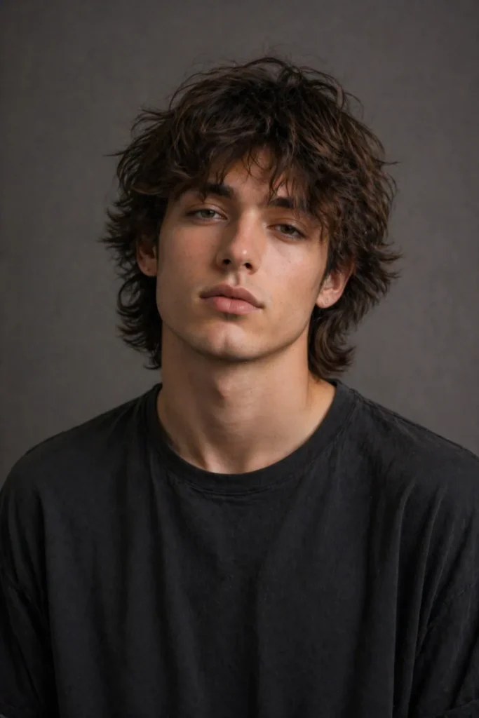 Long Disheveled Wolf-Cut Fusion