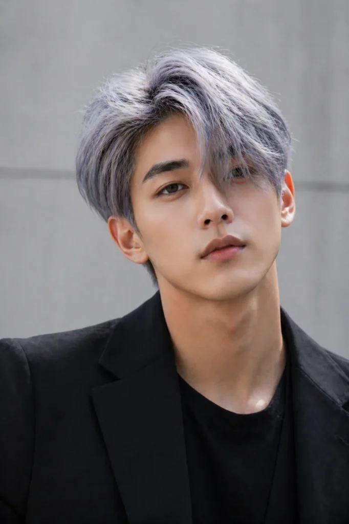 Long Silver Front Sweep