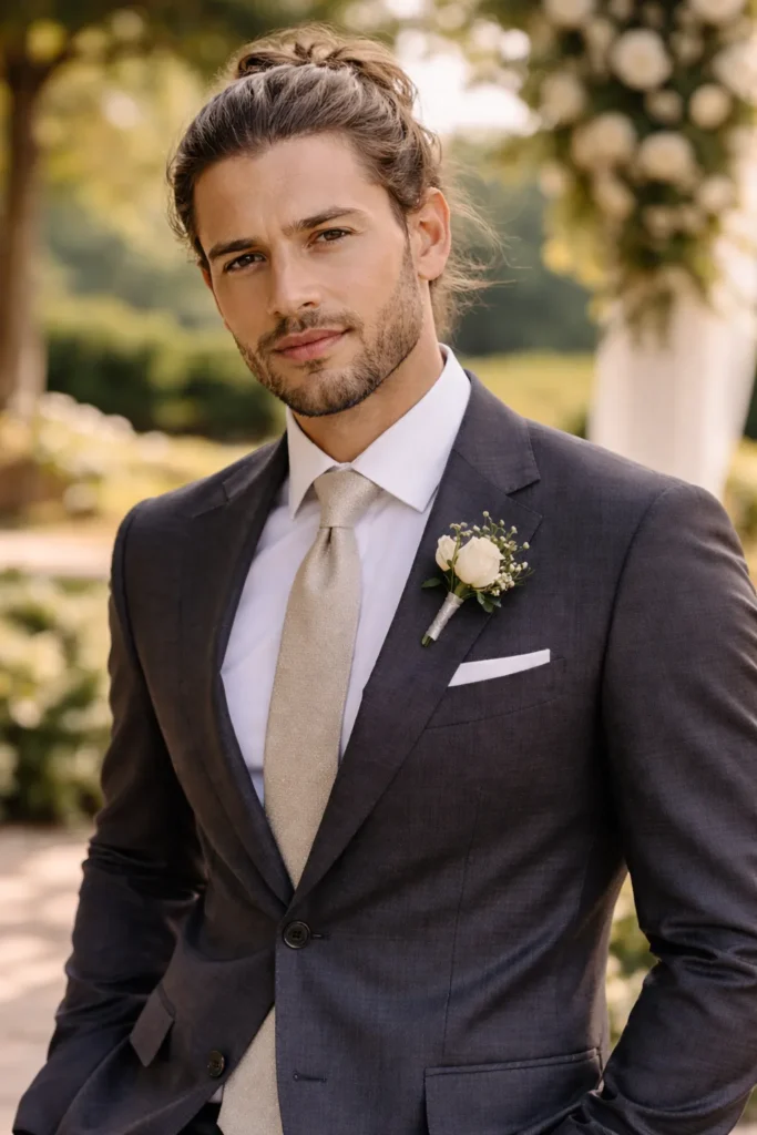 Loose Man Bun (Wedding-Ready)