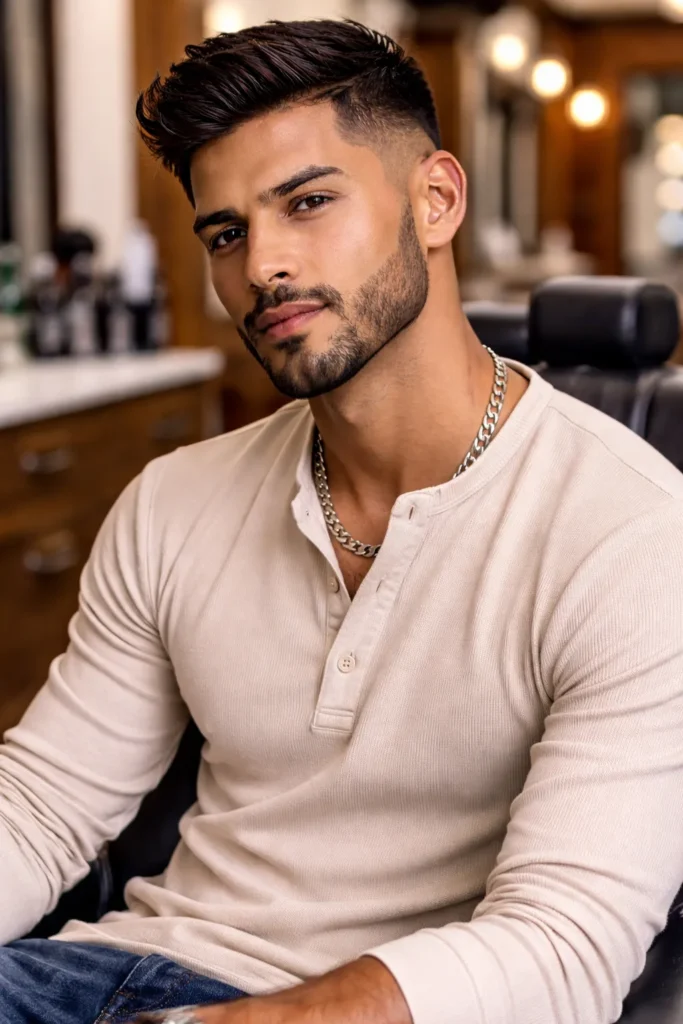 Low-Contrast Beard (Skin Fade Blend)