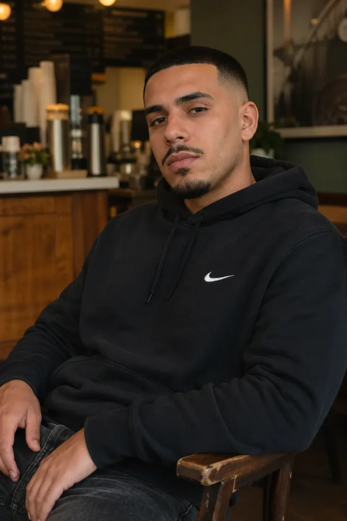 Low Fade Buzz Cut (Soft and Balanced Look)