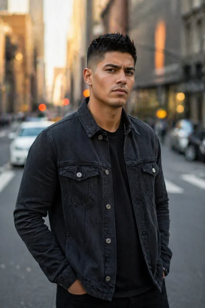 Low Fade with Spiky Hair