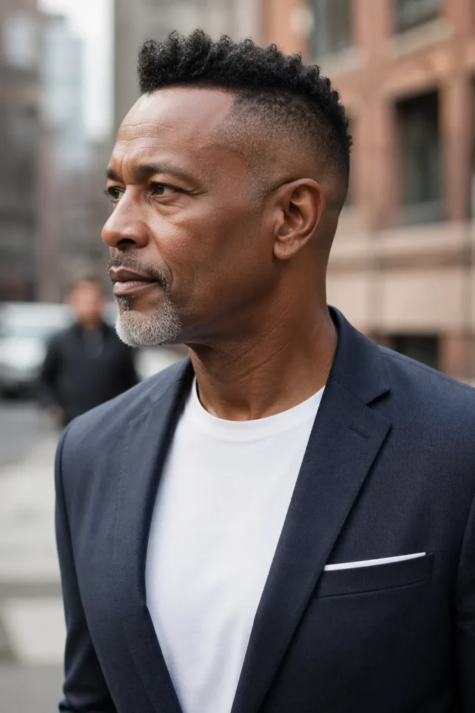 Low Fade with a Short Quiff