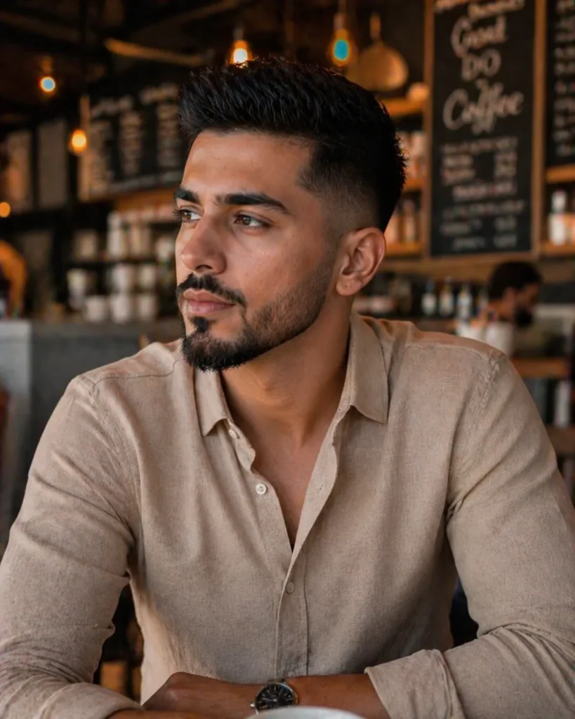 Low Taper Fade with Anchor Beard