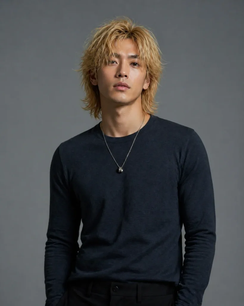 Medium Blonde Layered Shag