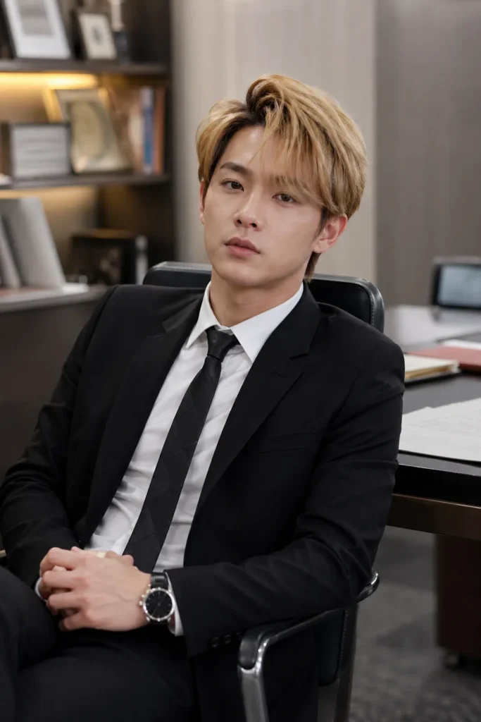 Medium Blonde Side-Swept Fringe