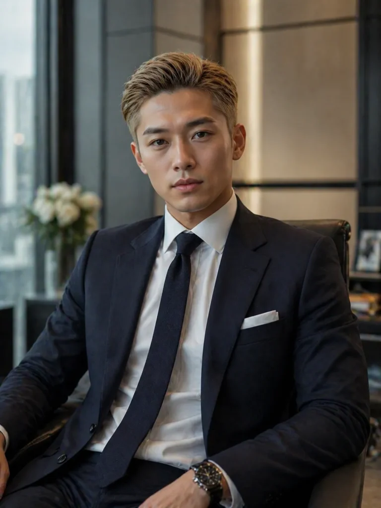 Medium Blonde Slick Back