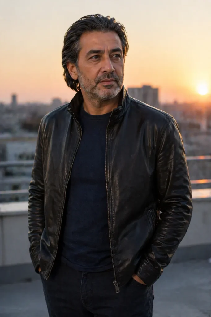 Medium-Length Slick Back (No Shine)