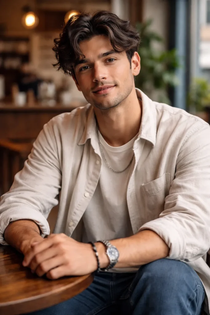 Messy Flow with Casual Side Part