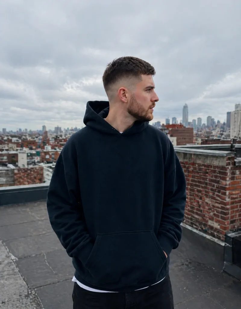 Mid Fade with Curved Beard