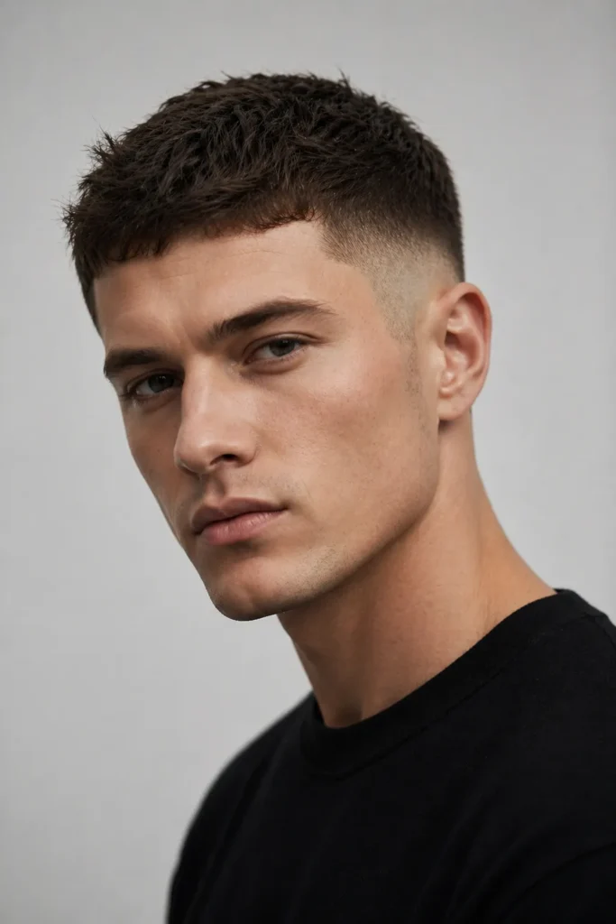 Mid Taper Fade with Micro Textured Crop