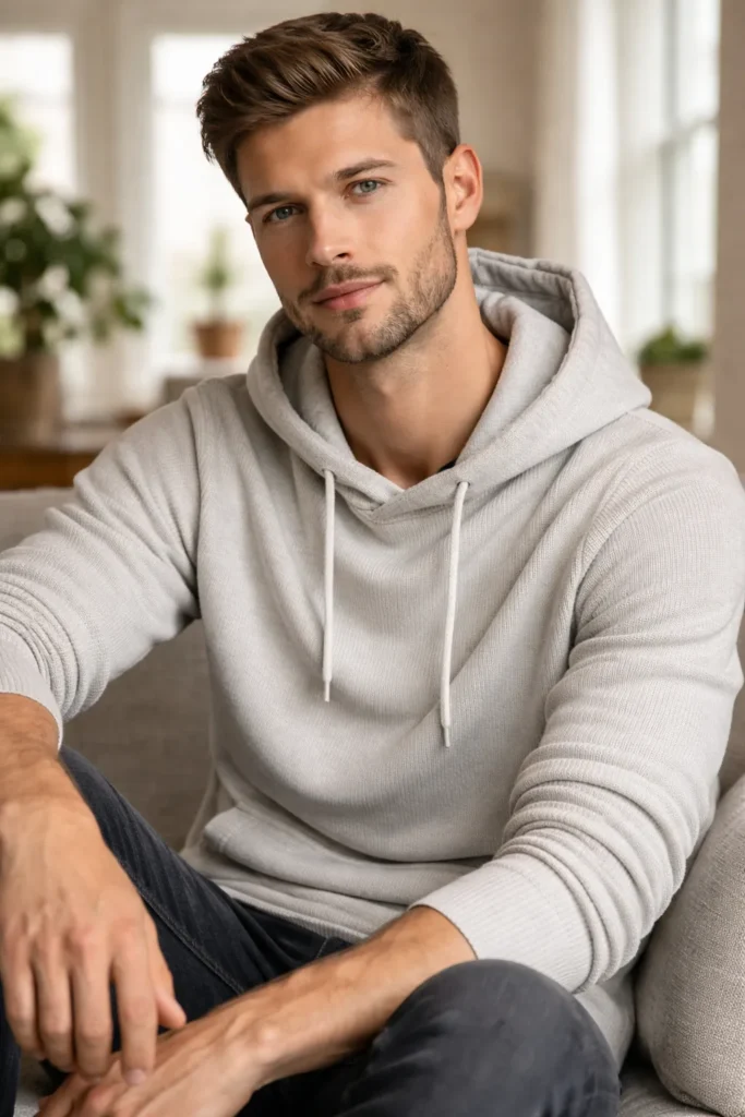 Minimal Short Beard Look