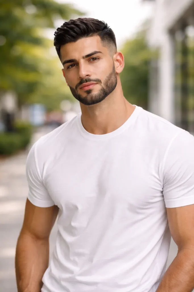 Minimalist Beard with Defined Neckline