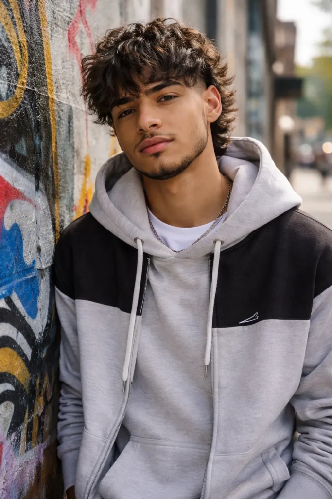 Modern Flow Shag + Chin Strap Beard