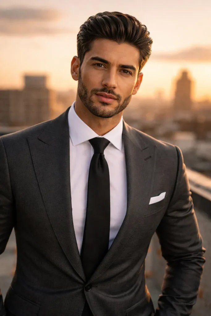 Modern Slick Back (Natural Texture)