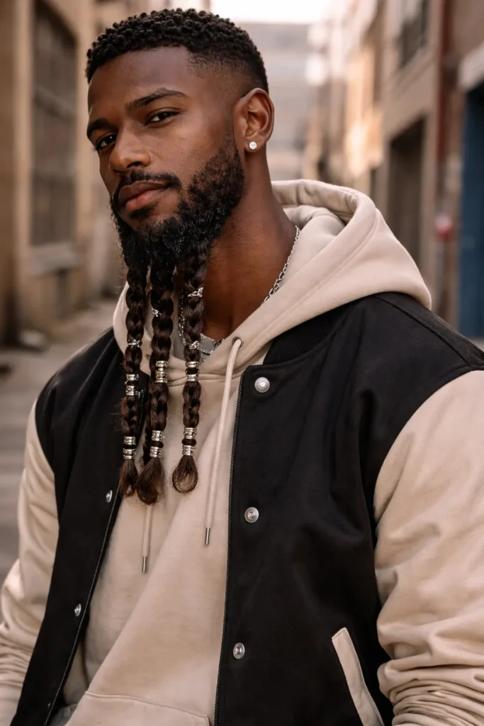Multi Mini Beard Braids