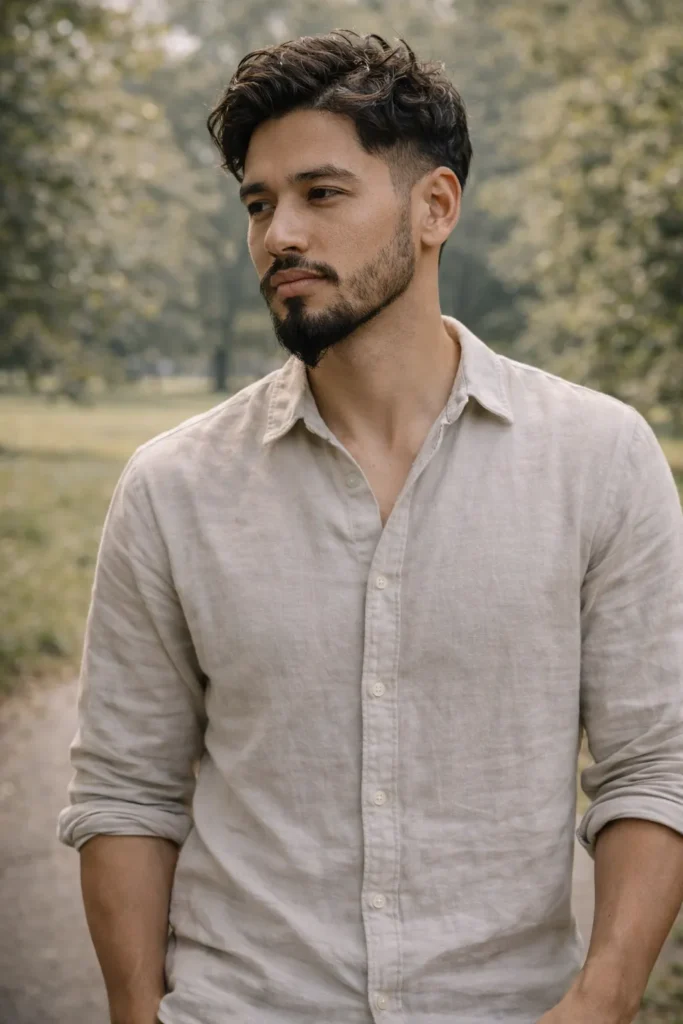 Natural Textured Pointed Beard