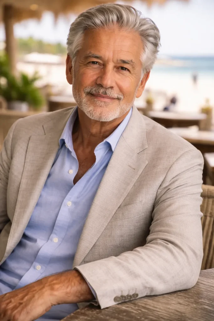 Neatly Brushed Back Waves