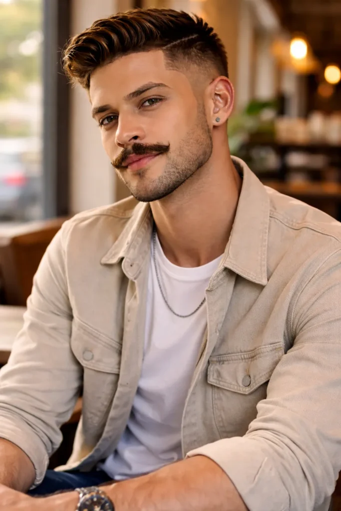 Petite Handlebar Mustache