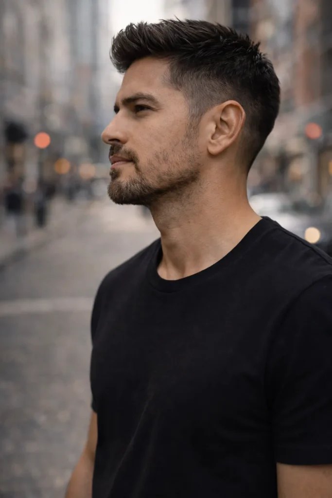 Precision Designer Stubble (3–5 mm Clean Trim)