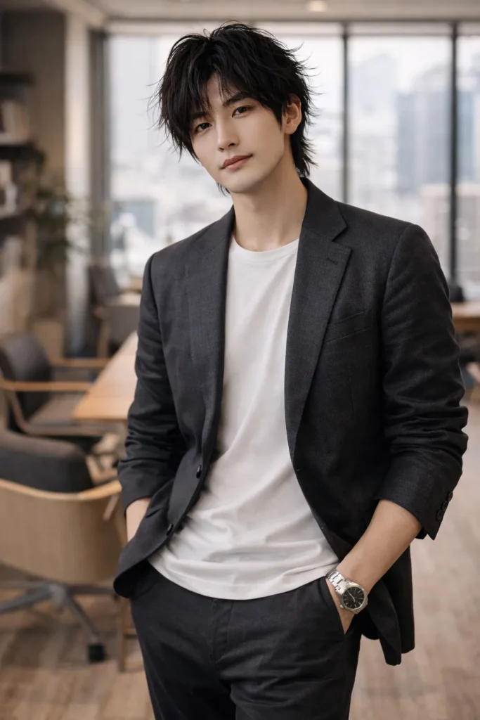 Relaxed Office-Ready Wolf