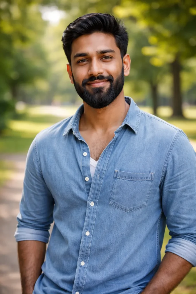 Rounded Beard with Extended Length