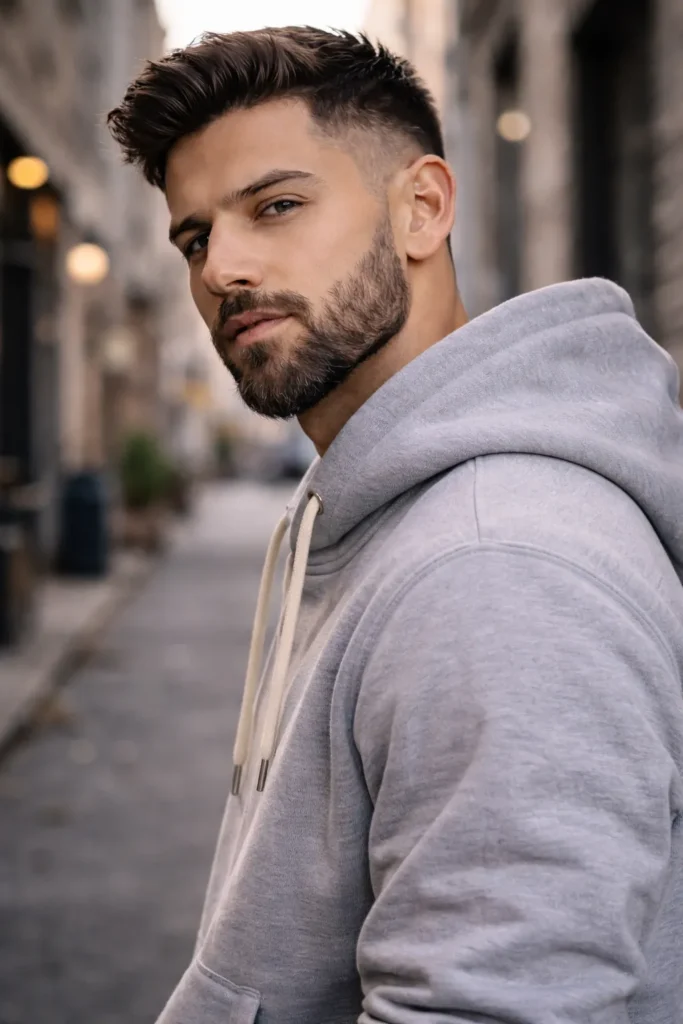 Shadow Beard With Sharp Outline
