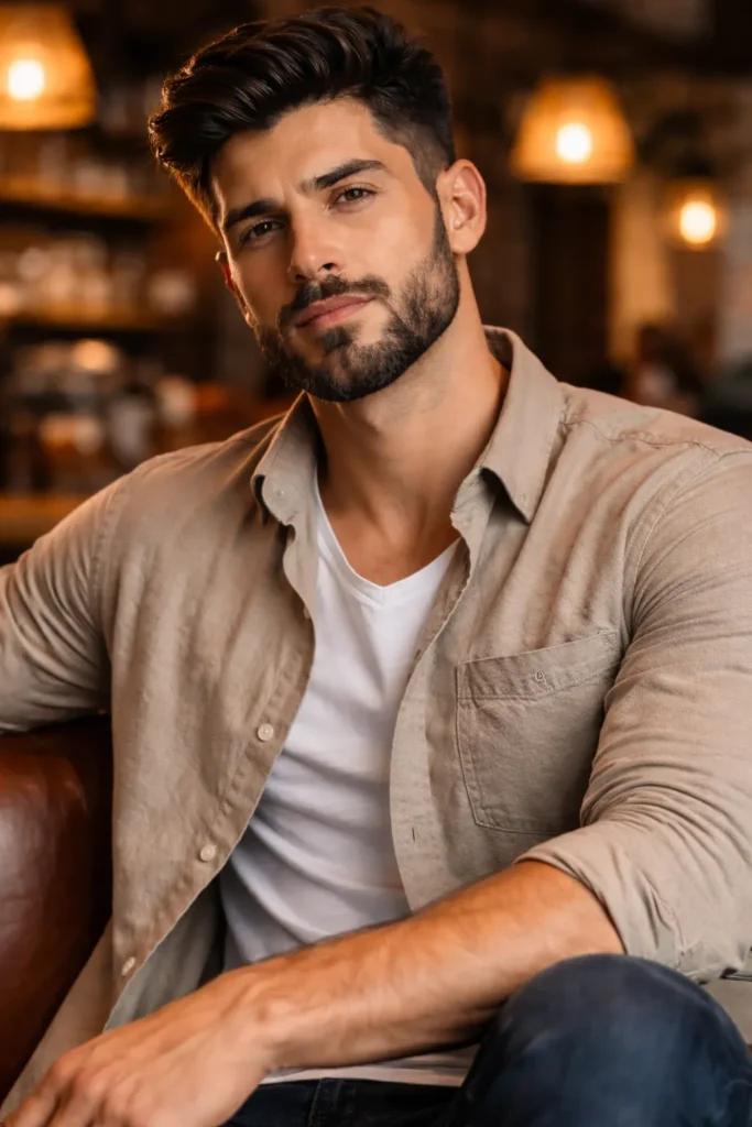 Shadow Beard with Sharp Outline