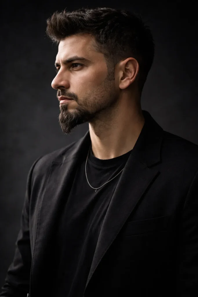  Sharp V-Shaped Jawline Beard