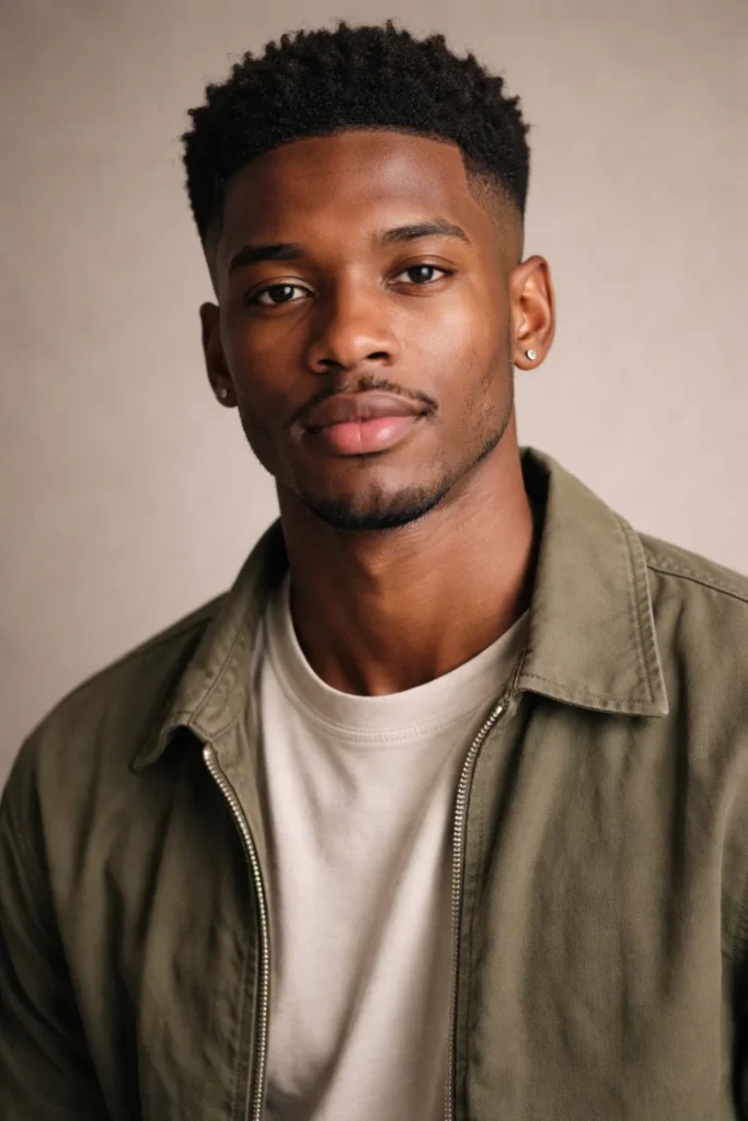  Short Afro Taper Fade