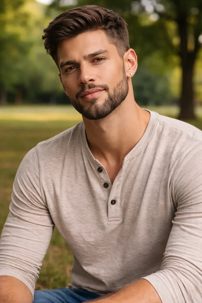 Short Beard With Rounded Corners