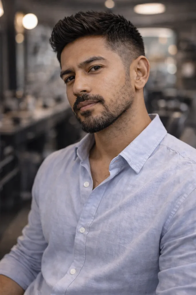 Short Beard with Clean Fade