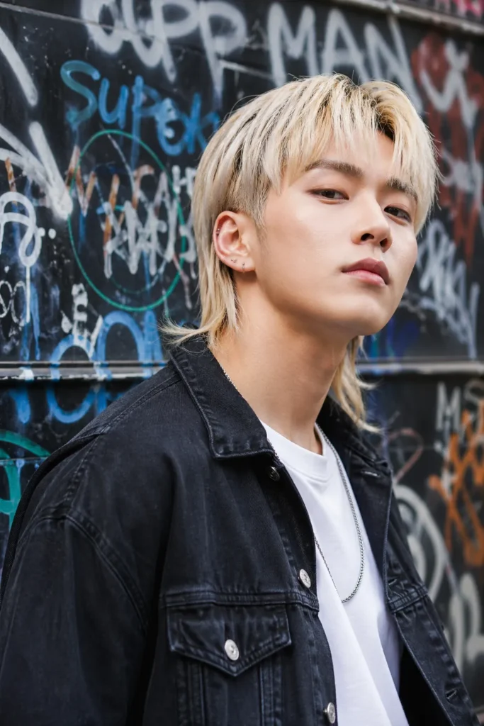 Short Blonde Modern Mullet