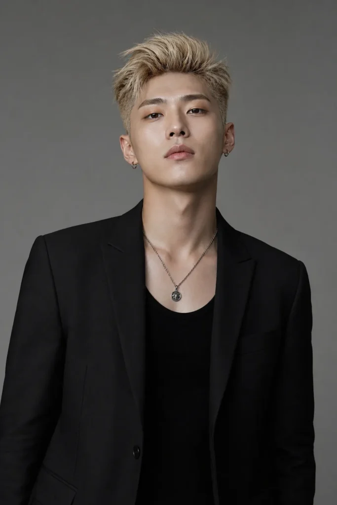 Short Blonde Textured Quiff