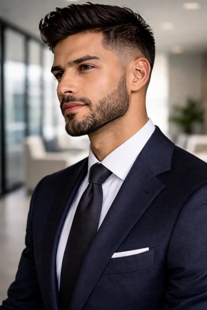  Short Boxed Beard + Tapered Sides