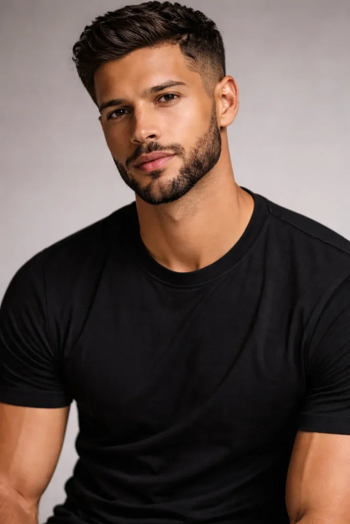 Short Boxed Beard with Sharp Edges