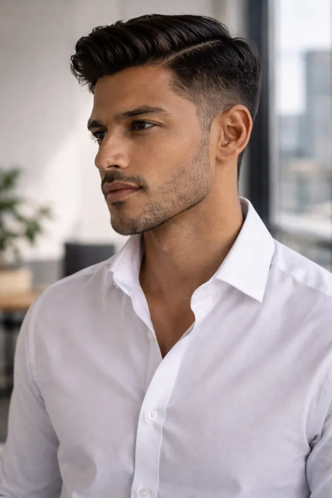 Short Comb Over Fade