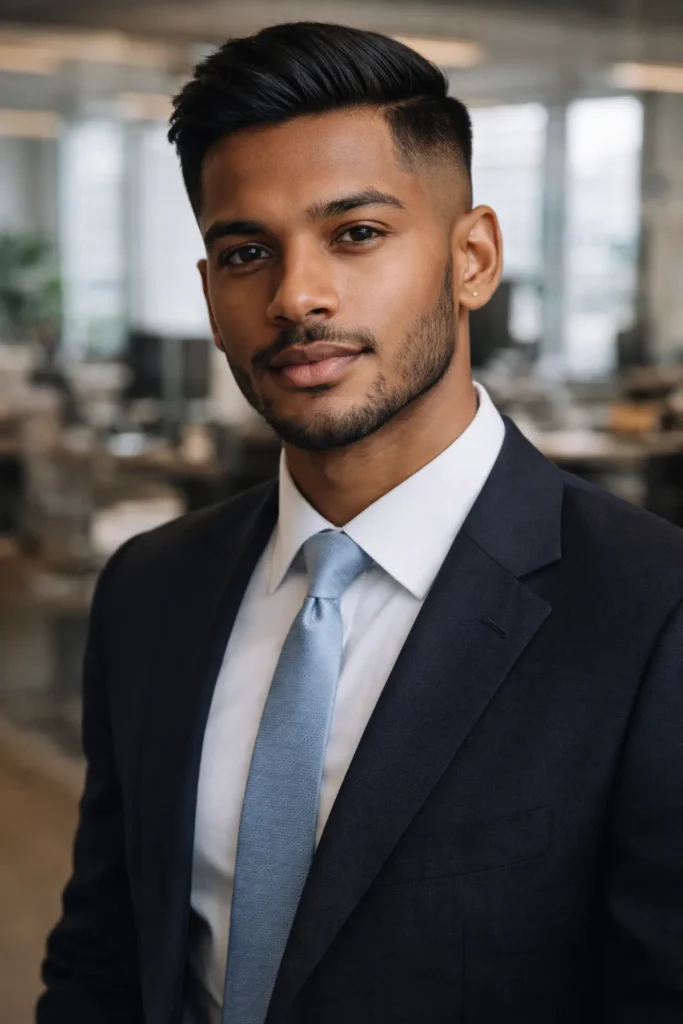 Short Comb Over Fade