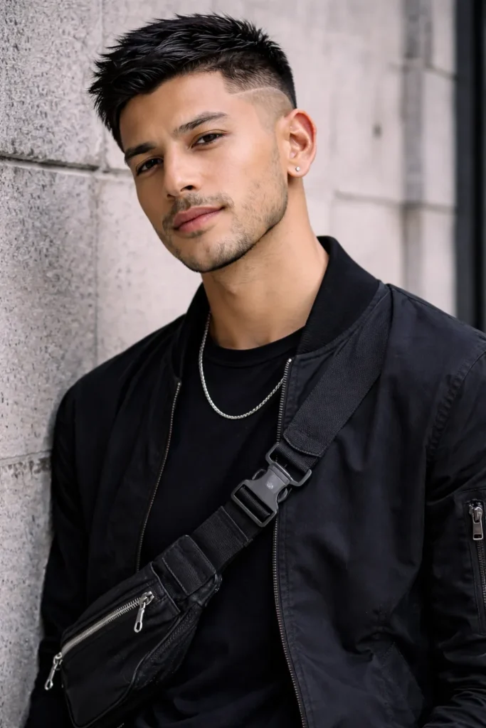 Short Crop with Line Detail