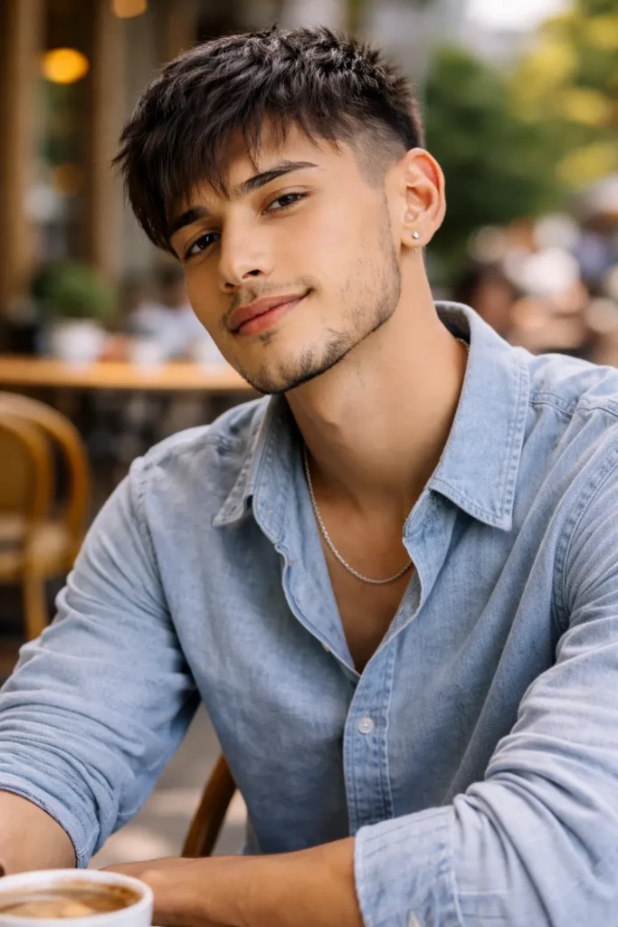 Short Crop with Soft Bangs