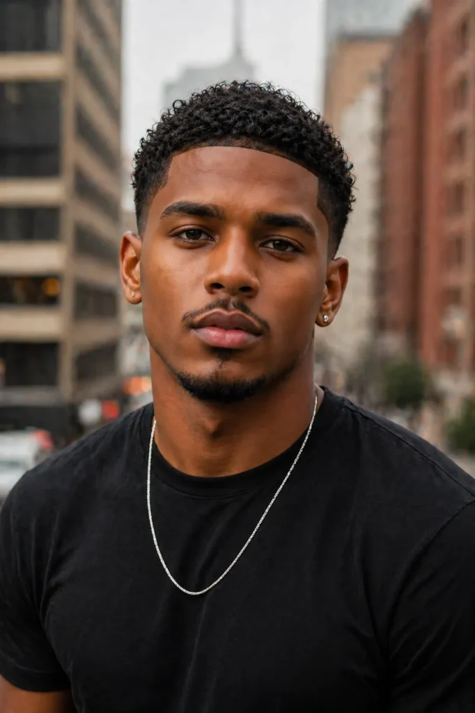 Short Curls with Defined Edges